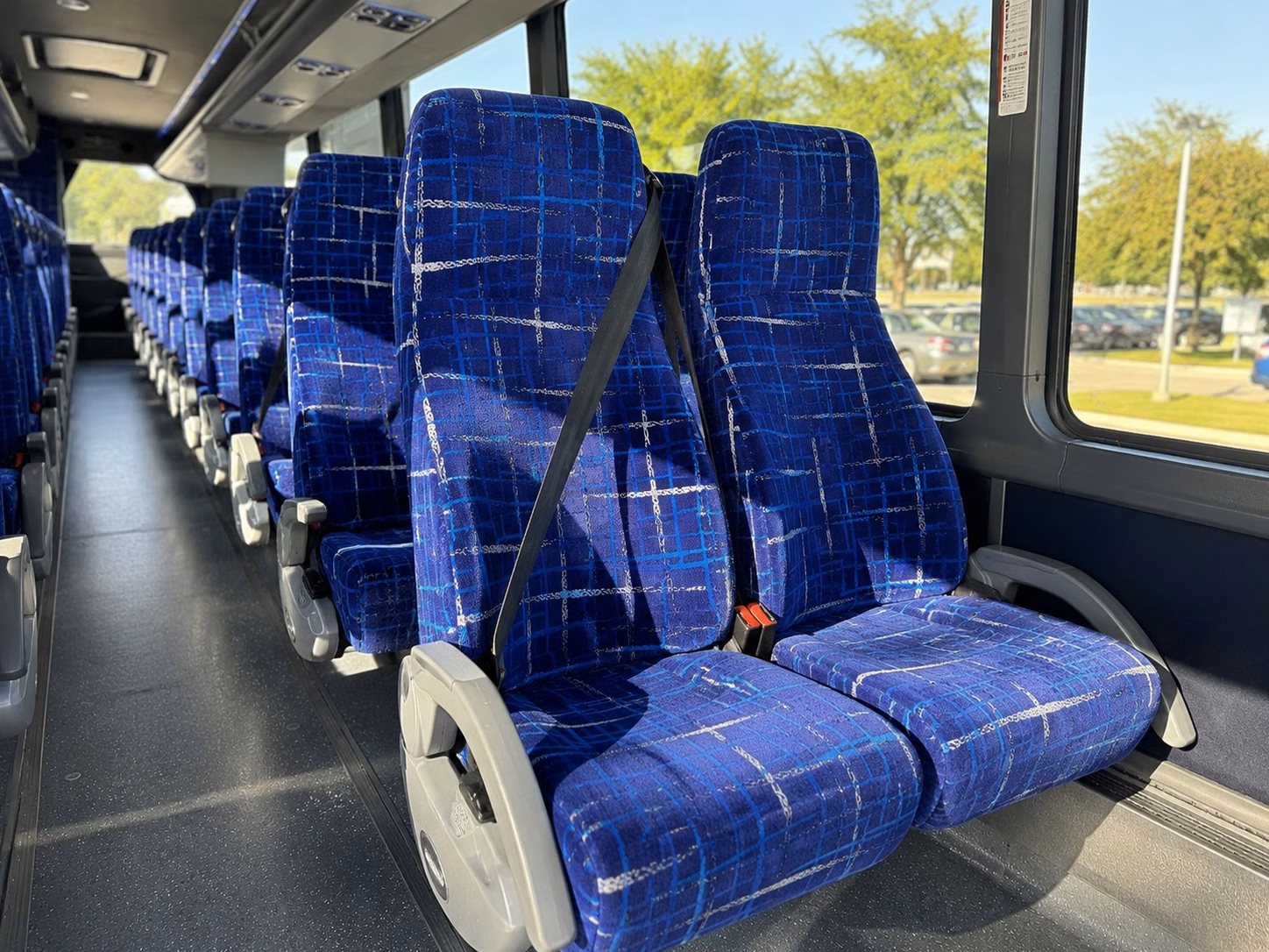 hawthorne charter bus interior gallery