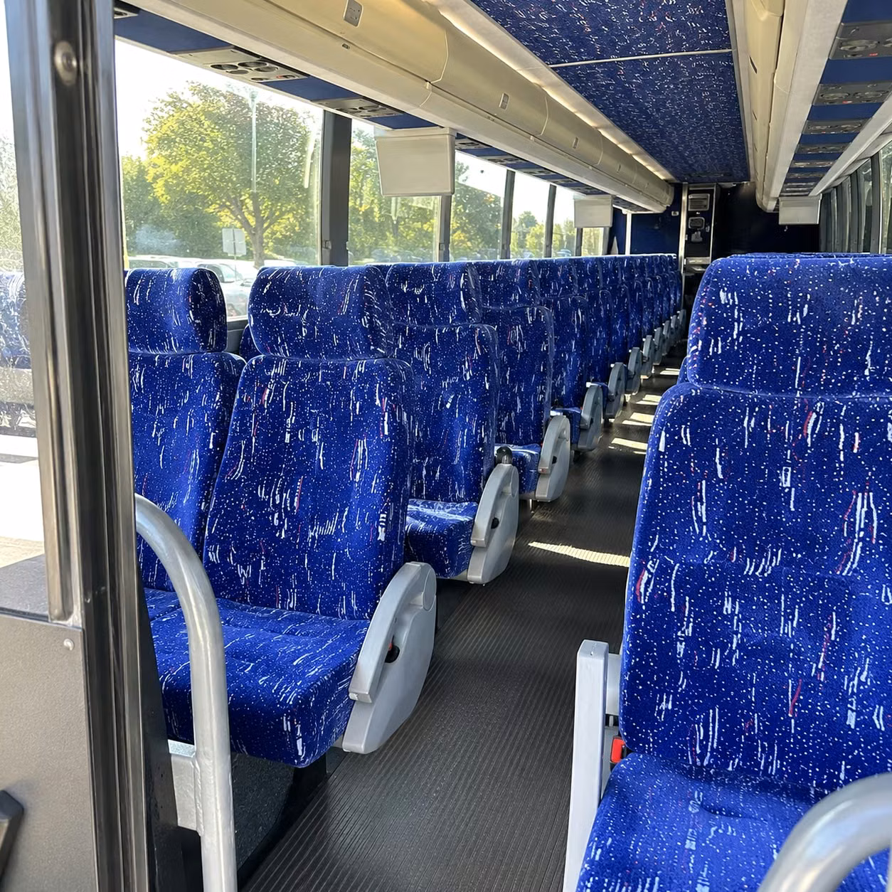 hawthorne charter bus interior