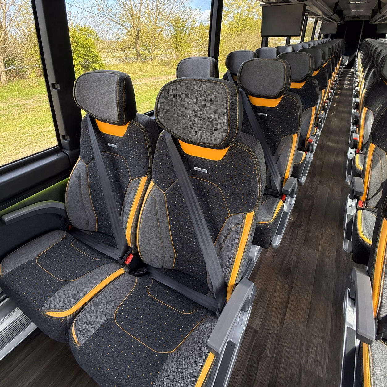 hawthorne charter bus rental inside